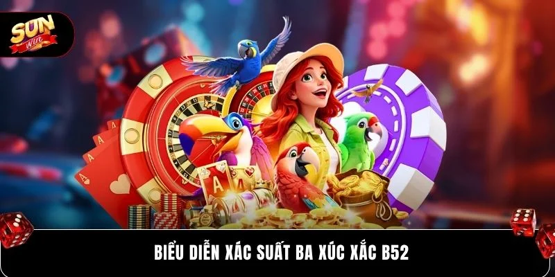 Biểu diễn xác suất ba xúc xắc B52
