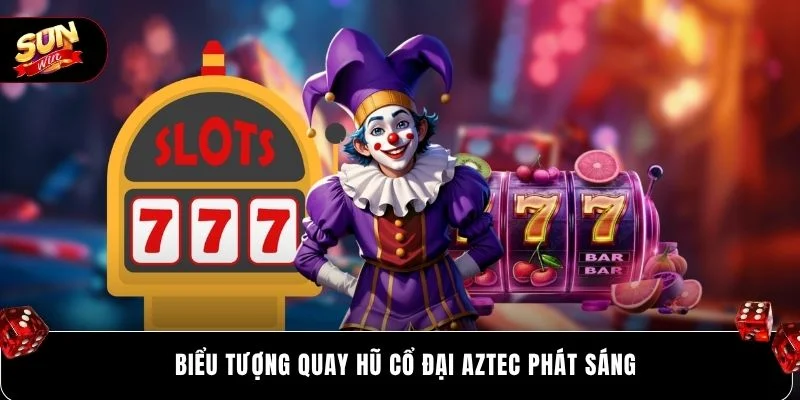 Biểu tượng quay hũ cổ đại Aztec phát sáng