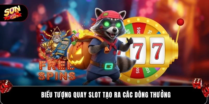Biểu tượng quay slot tạo ra các dòng thưởng