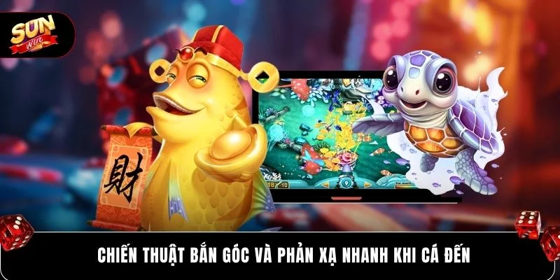 Chiến thuật bắn góc và phản xạ nhanh khi cá đến