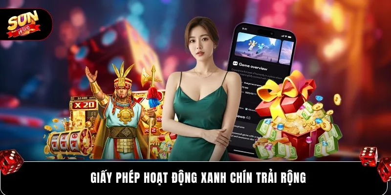 Giấy phép hoạt động xanh chín trải rộng